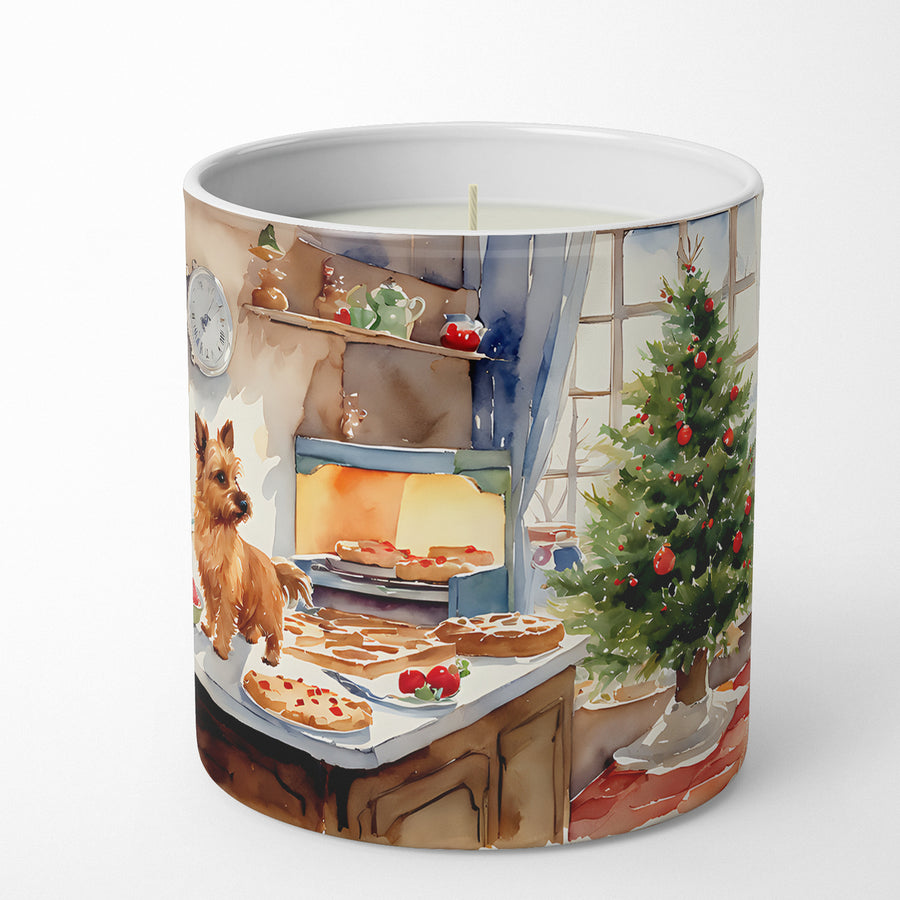 Norwich Terrier Christmas Cookies Decorative Soy Candle Image 1