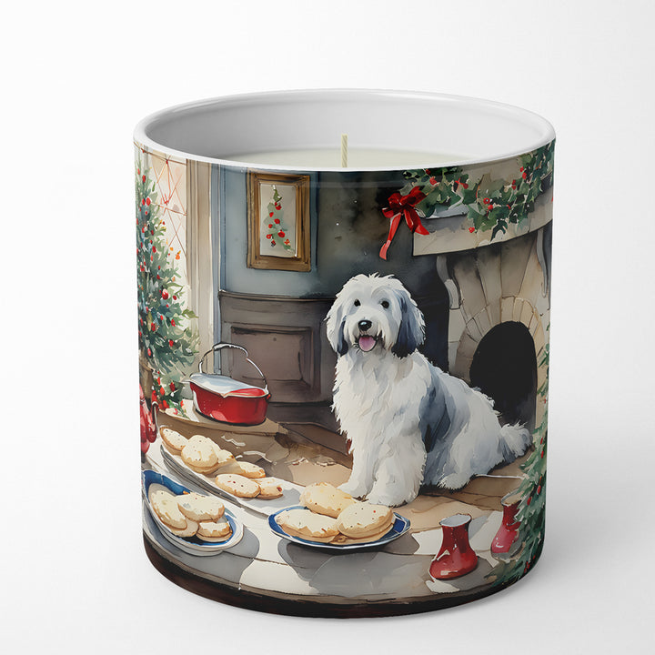 Old English Sheepdog Christmas Cookies Decorative Soy Candle Image 1