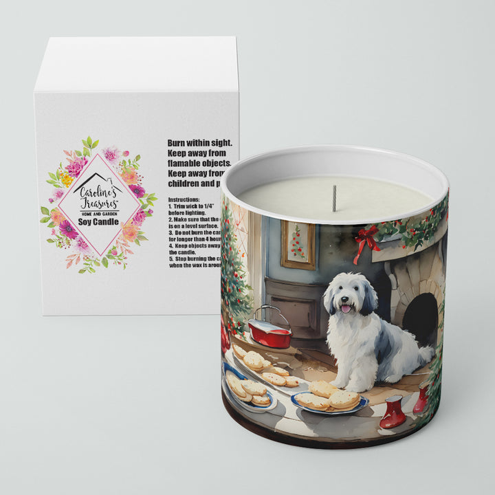 Old English Sheepdog Christmas Cookies Decorative Soy Candle Image 2