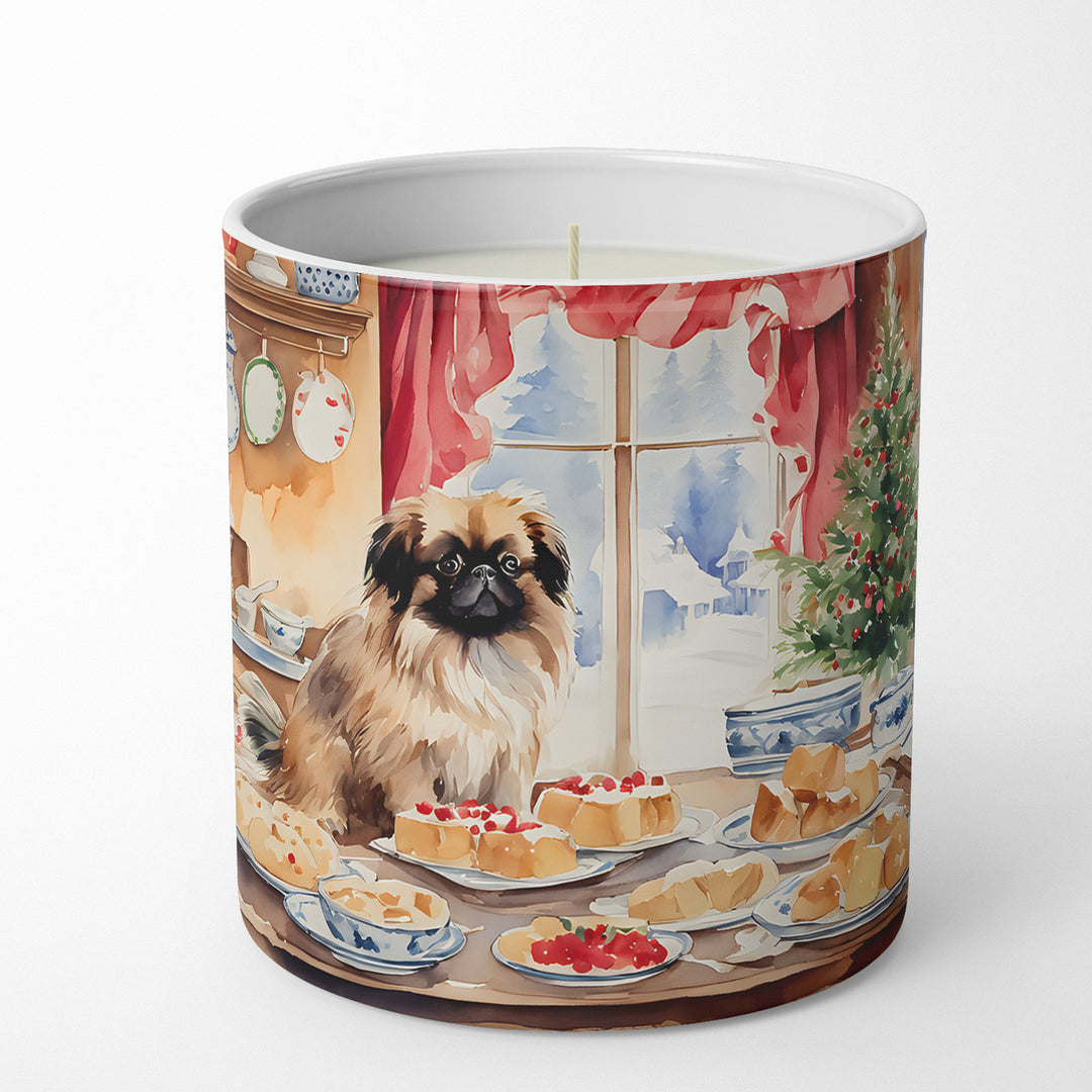 Pekingese Christmas Cookies Decorative Soy Candle Image 1