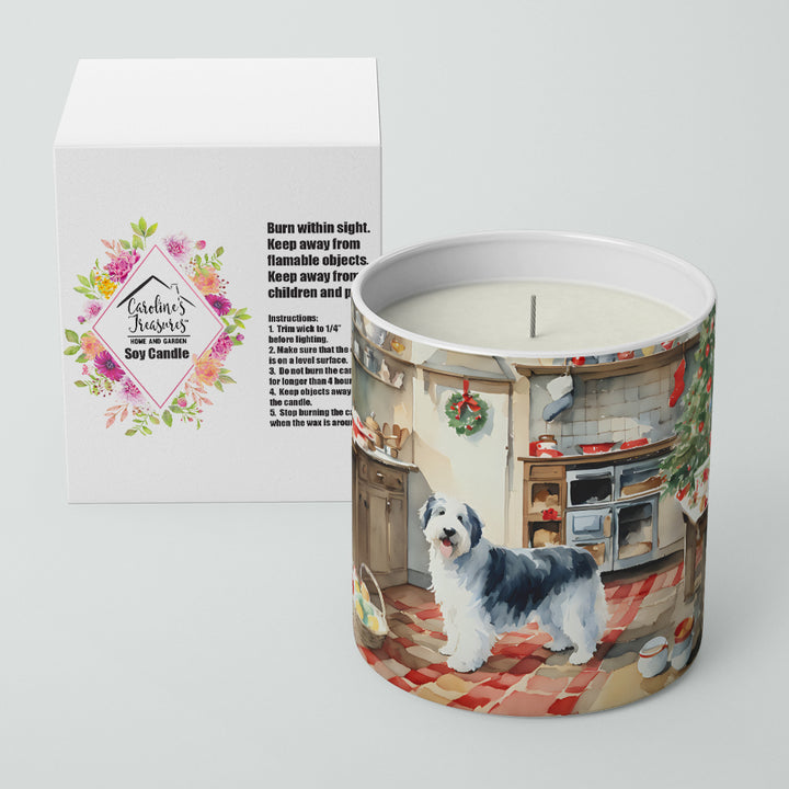 Old English Sheepdog Christmas Cookies Decorative Soy Candle Image 2