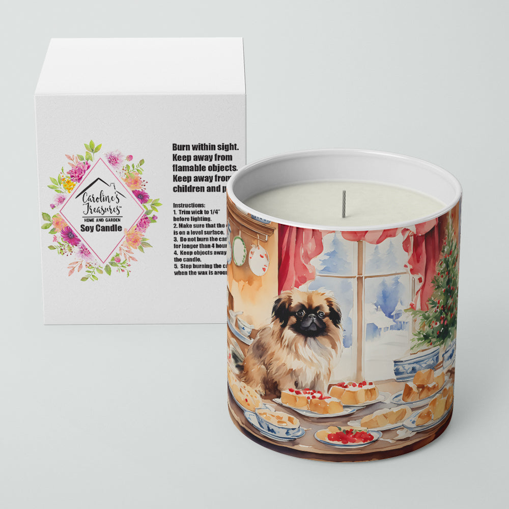 Pekingese Christmas Cookies Decorative Soy Candle Image 2