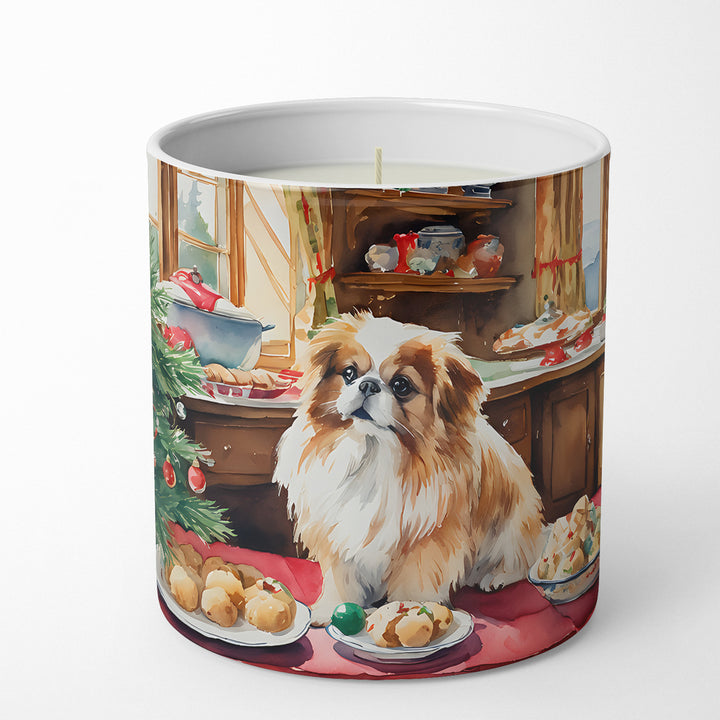 Pekingese Christmas Cookies Decorative Soy Candle Image 1