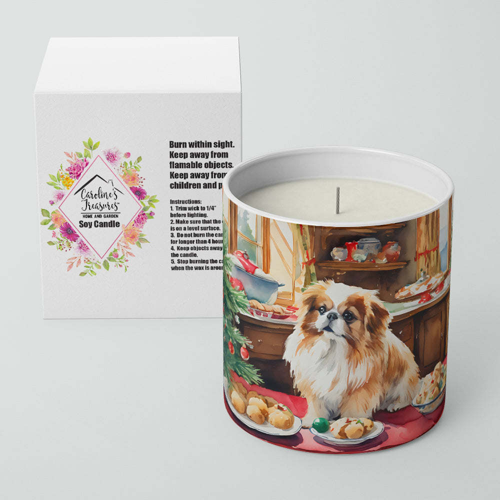 Pekingese Christmas Cookies Decorative Soy Candle Image 2