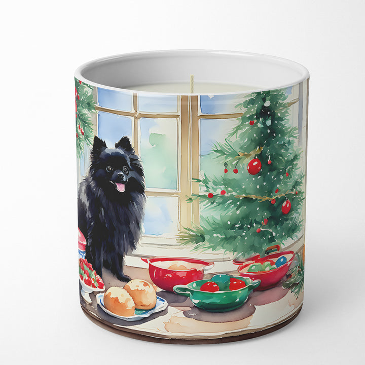 Pomeranian Christmas Cookies Decorative Soy Candle Image 1