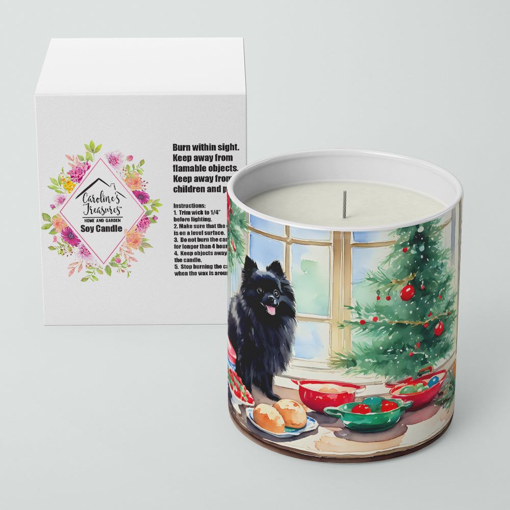 Pomeranian Christmas Cookies Decorative Soy Candle Image 2