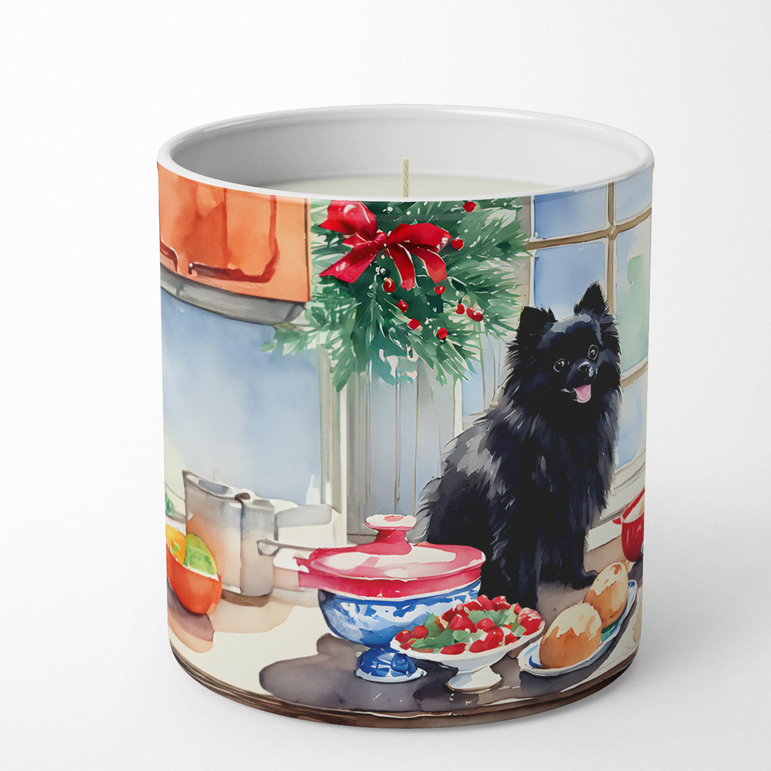 Pomeranian Christmas Cookies Decorative Soy Candle Image 3