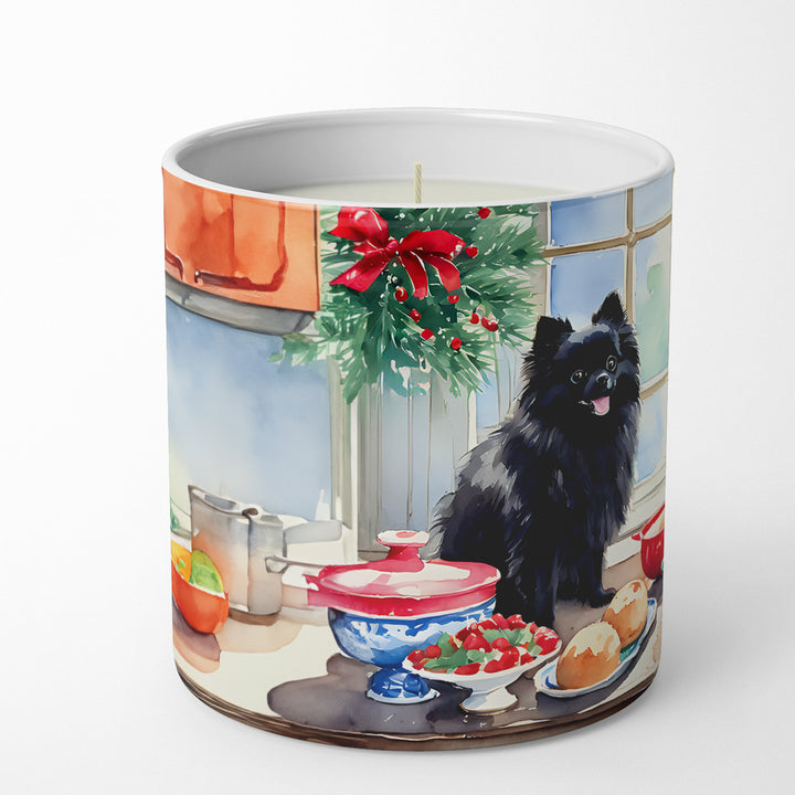 Pomeranian Christmas Cookies Decorative Soy Candle Image 3