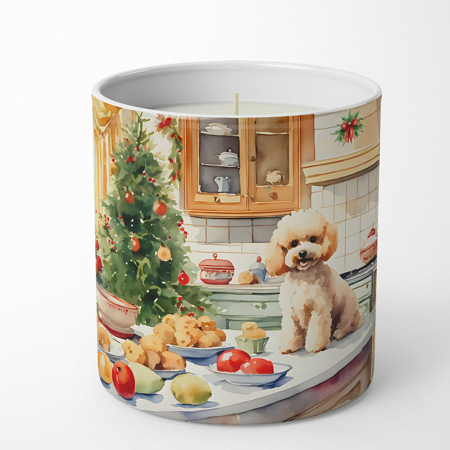 Poodle Christmas Cookies Decorative Soy Candle Image 1