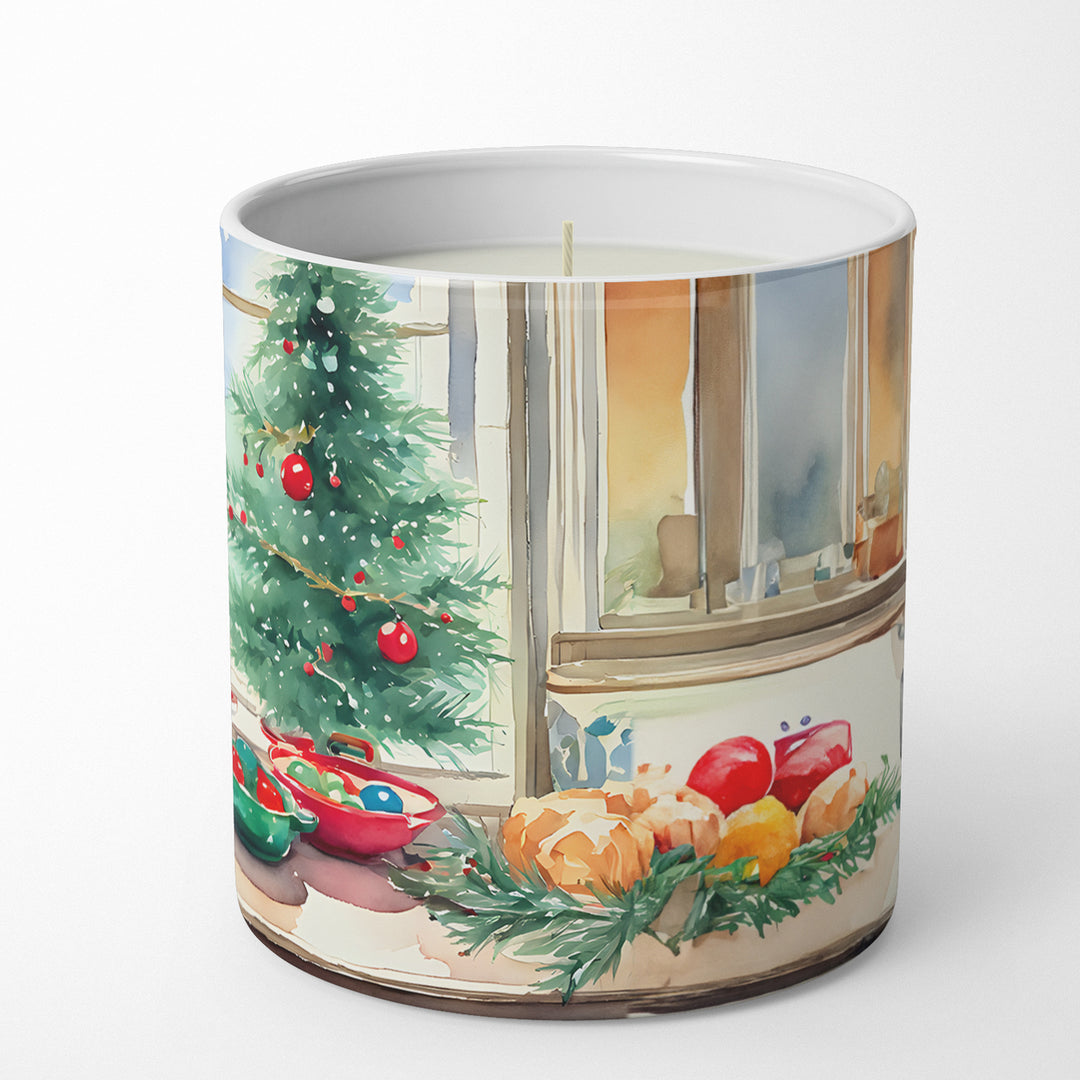 Pomeranian Christmas Cookies Decorative Soy Candle Image 5