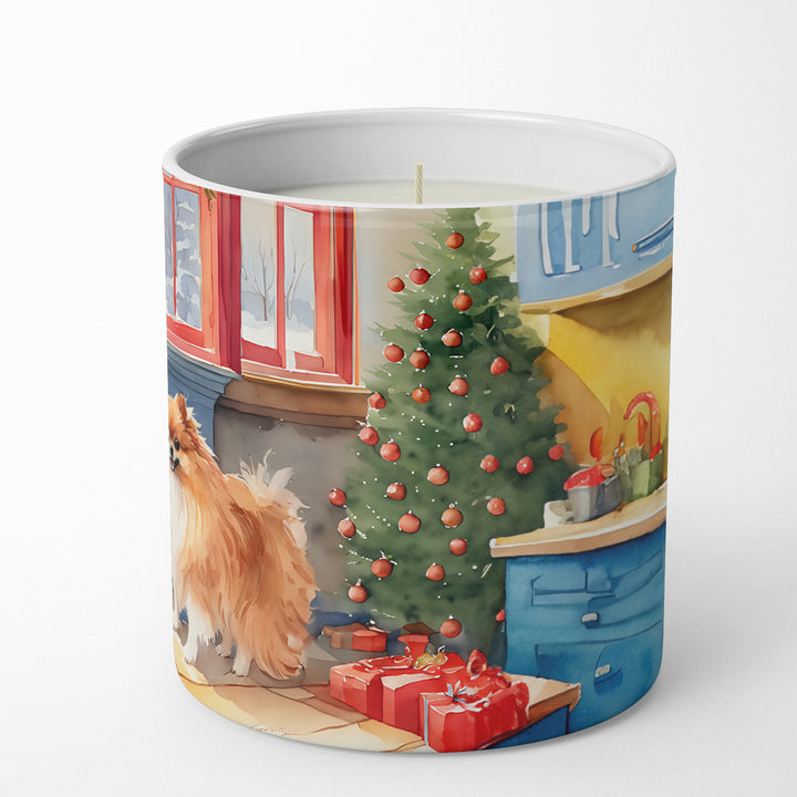 Pomeranian Christmas Cookies Decorative Soy Candle Image 5