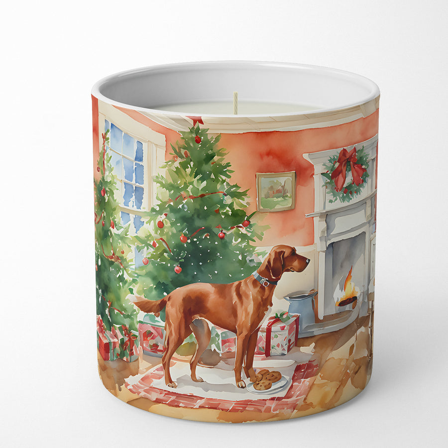 Redbone Coonhound Christmas Cookies Decorative Soy Candle Image 1