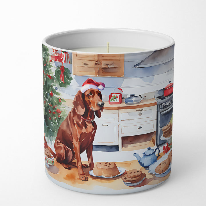 Redbone Coonhound Christmas Cookies Decorative Soy Candle Image 1