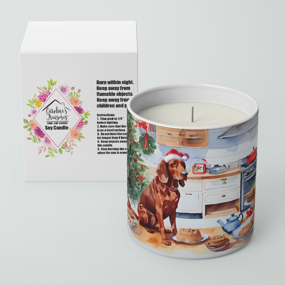 Redbone Coonhound Christmas Cookies Decorative Soy Candle Image 2