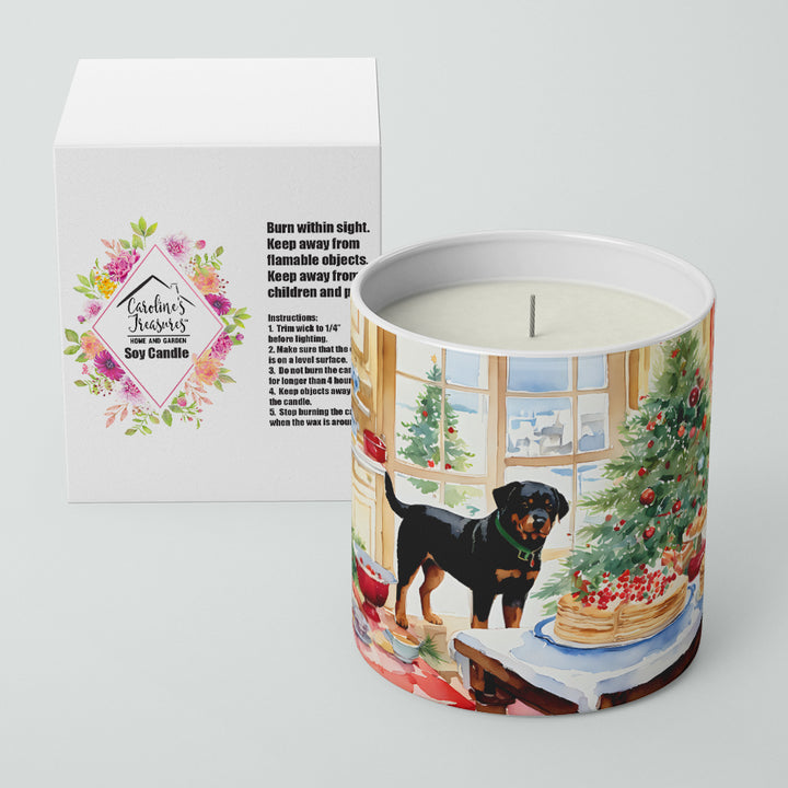 Rottweiler Christmas Cookies Decorative Soy Candle Image 2