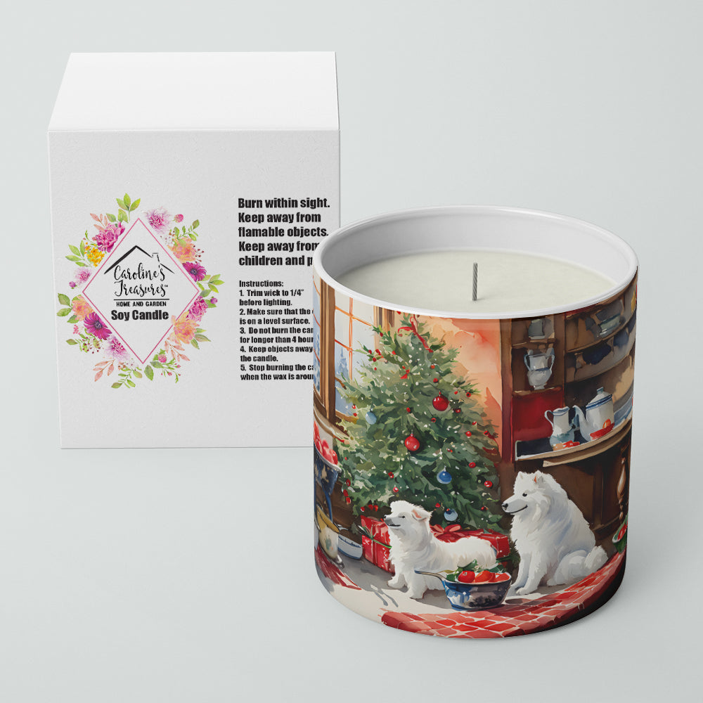 Samoyed Christmas Cookies Decorative Soy Candle Image 2