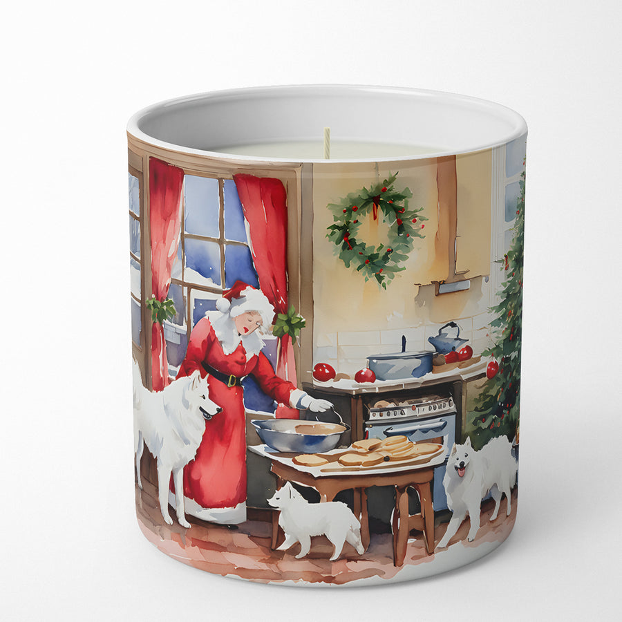 Samoyed Christmas Cookies Decorative Soy Candle Image 1