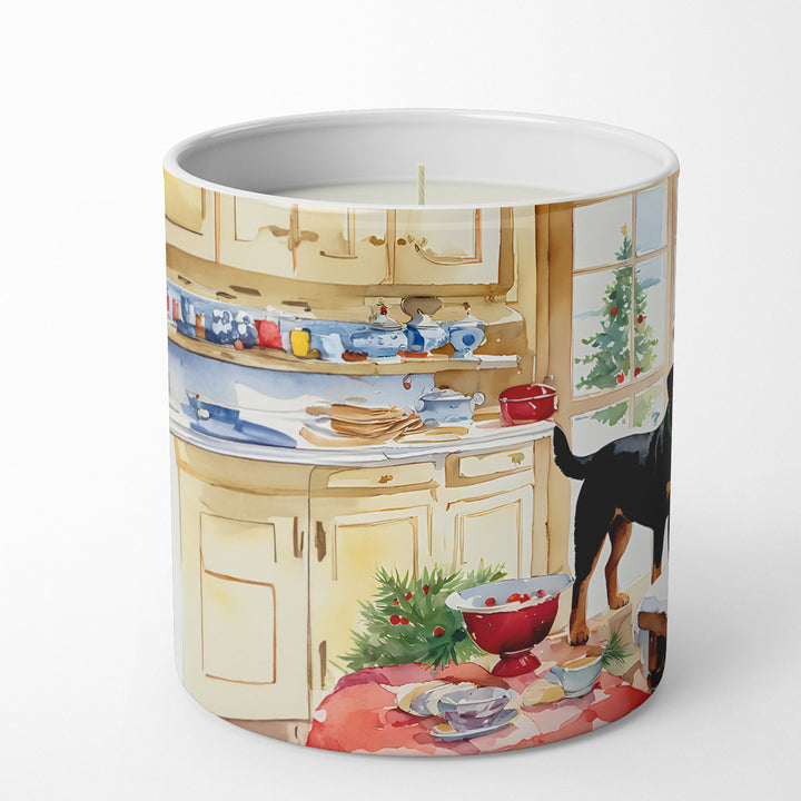 Rottweiler Christmas Cookies Decorative Soy Candle Image 3