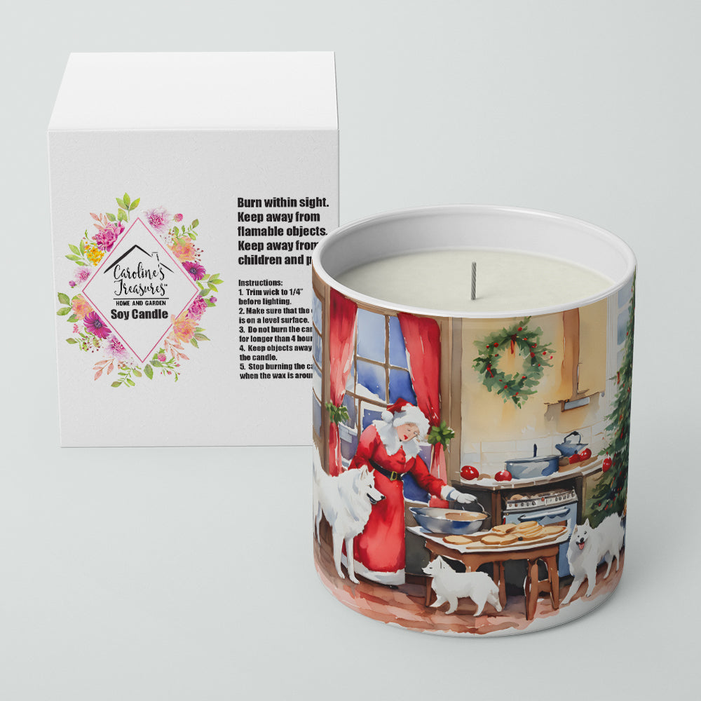 Samoyed Christmas Cookies Decorative Soy Candle Image 2