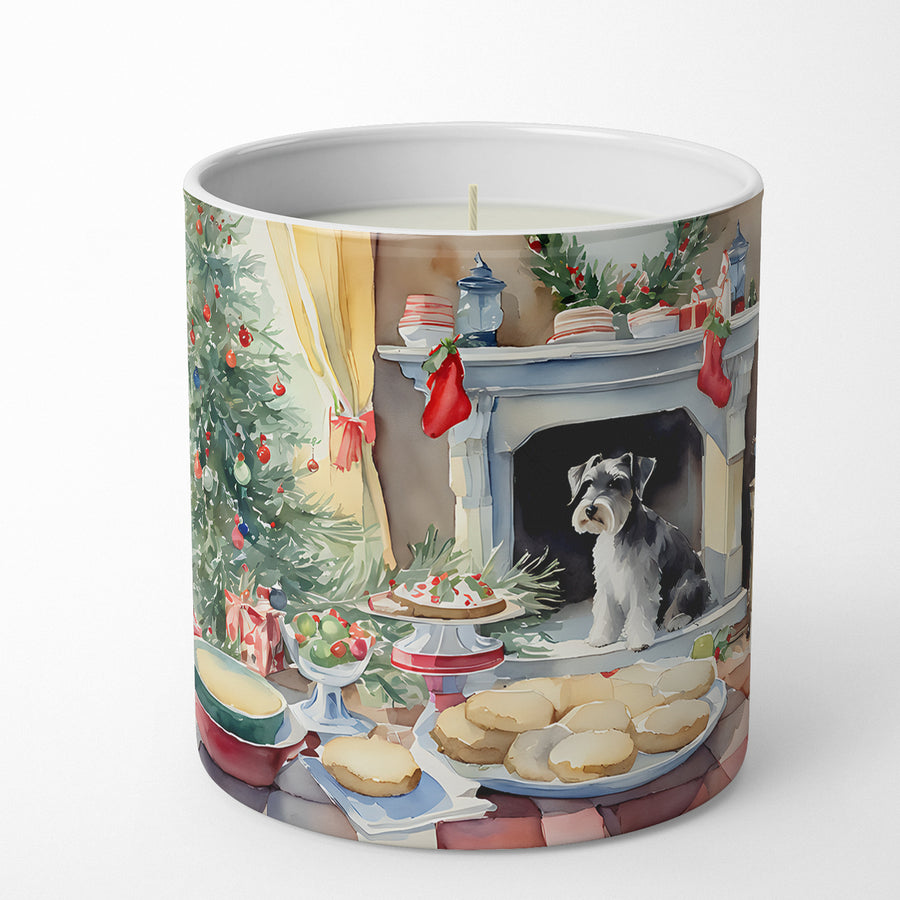 Schnauzer Christmas Cookies Decorative Soy Candle Image 1