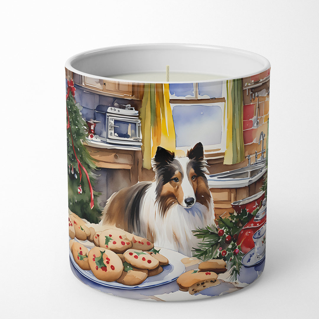 Sheltie Christmas Cookies Decorative Soy Candle Image 4