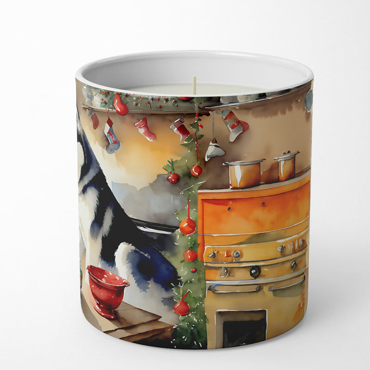 Siberian Husky Christmas Cookies Decorative Soy Candle Image 5