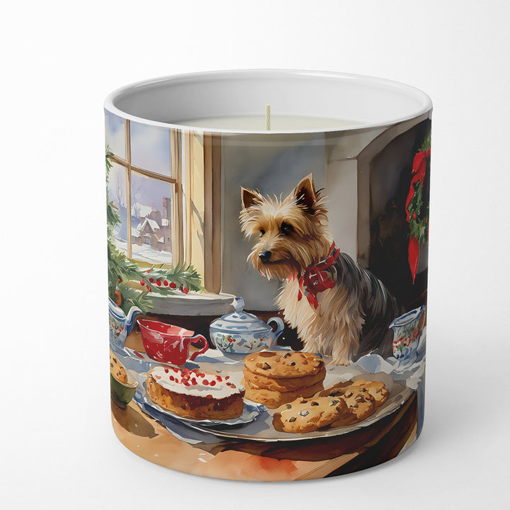 Silky Terrier Christmas Cookies Decorative Soy Candle Image 1