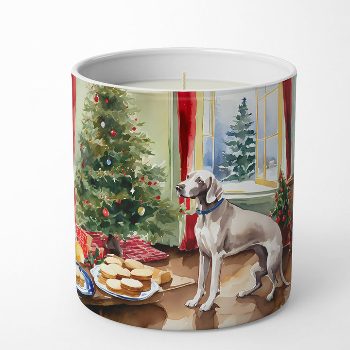 Weimaraner Christmas Cookies Decorative Soy Candle Image 1