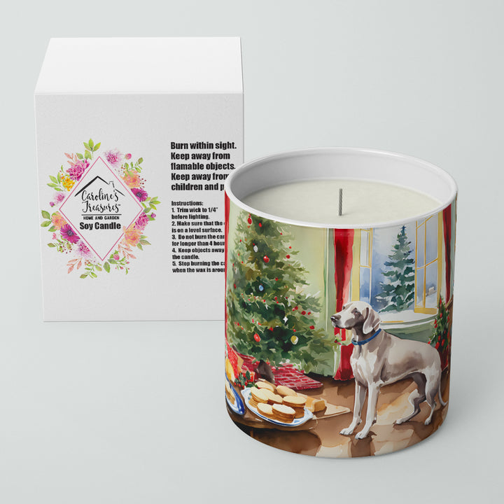 Weimaraner Christmas Cookies Decorative Soy Candle Image 2