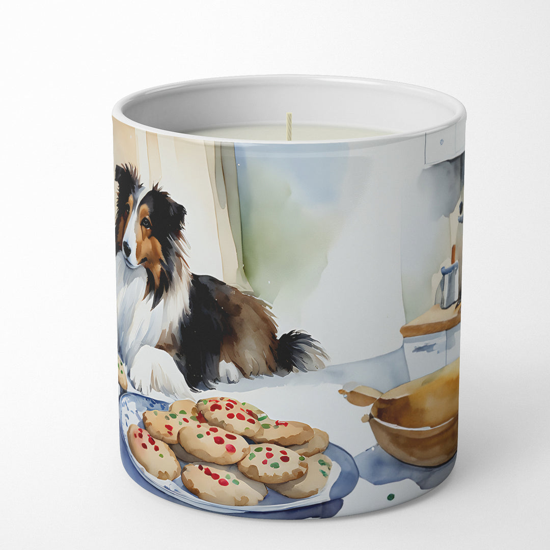 Sheltie Christmas Cookies Decorative Soy Candle Image 5