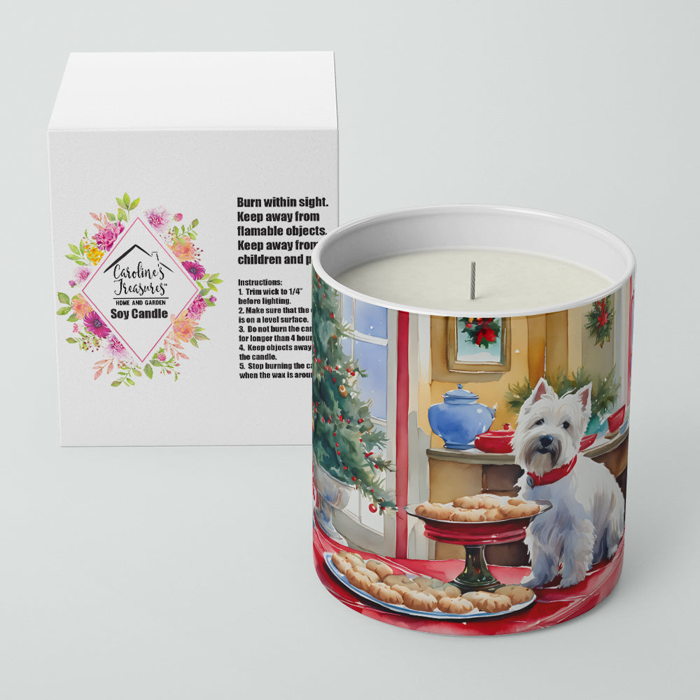 Westie Christmas Cookies Decorative Soy Candle Image 2