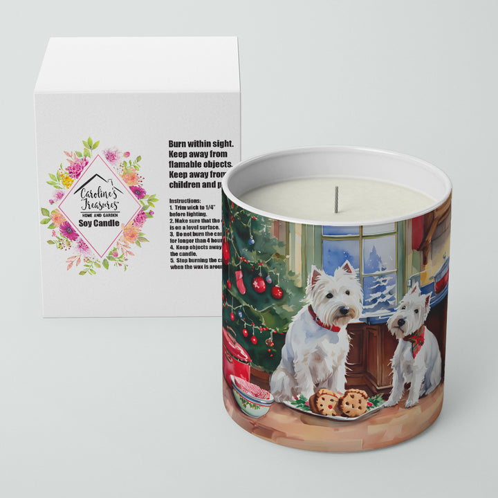 Westie Christmas Cookies Decorative Soy Candle Image 2