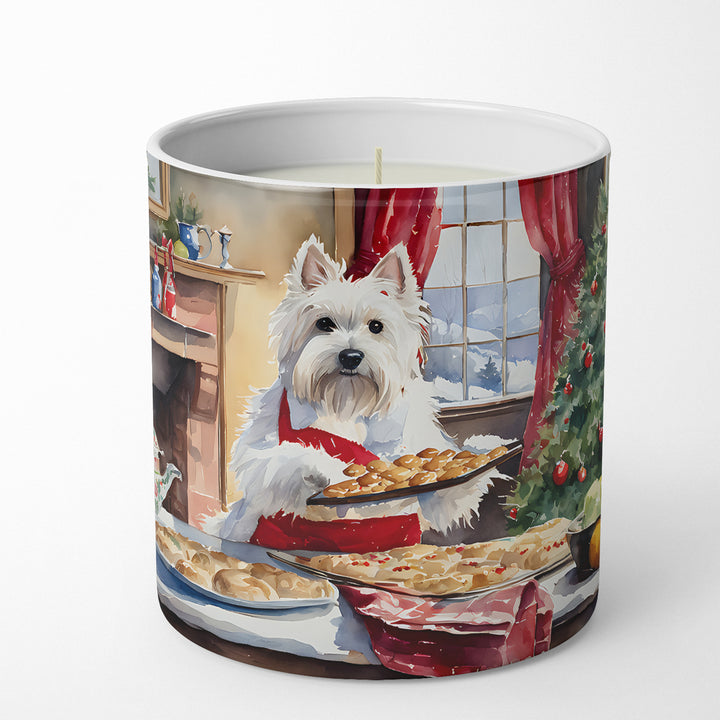 Westie Christmas Cookies Decorative Soy Candle Image 1