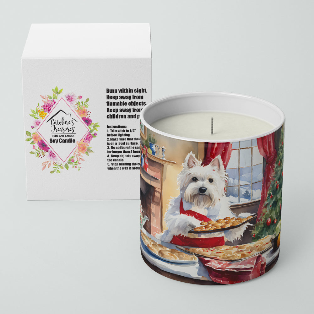 Westie Christmas Cookies Decorative Soy Candle Image 2