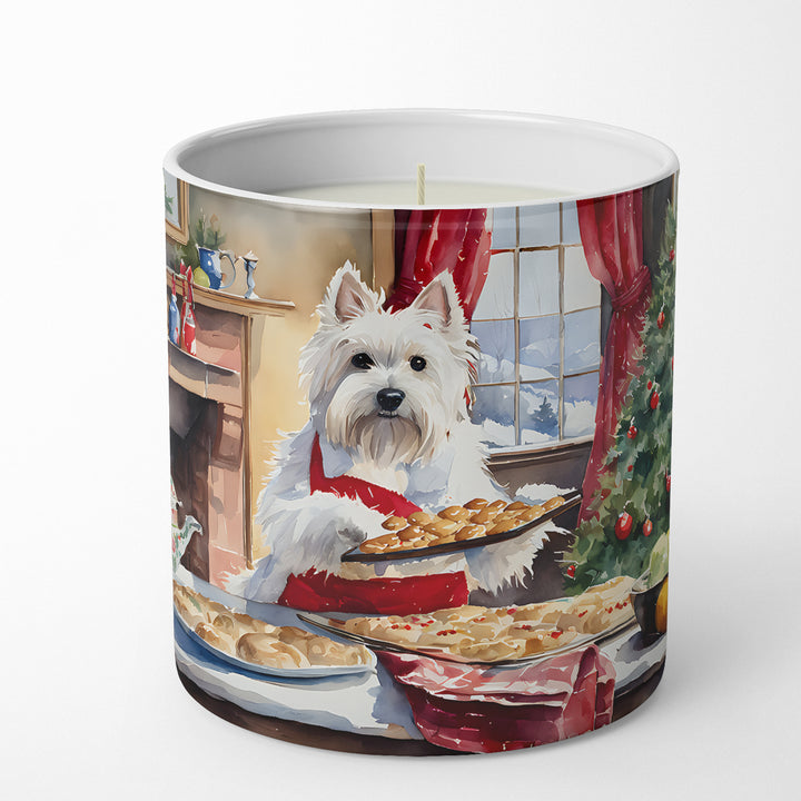 Westie Christmas Cookies Decorative Soy Candle Image 4