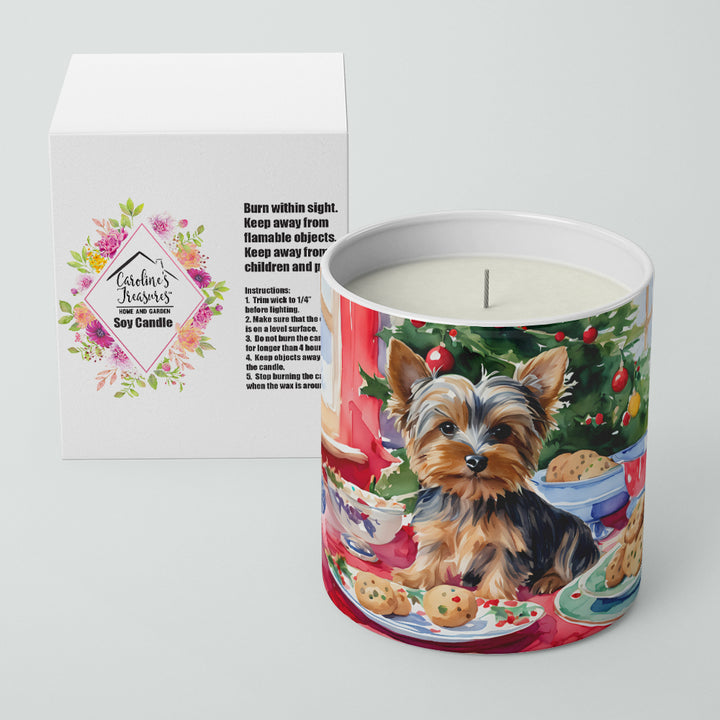 Yorkshire Terrier Yorkie Christmas Cookies Decorative Soy Candle Image 2