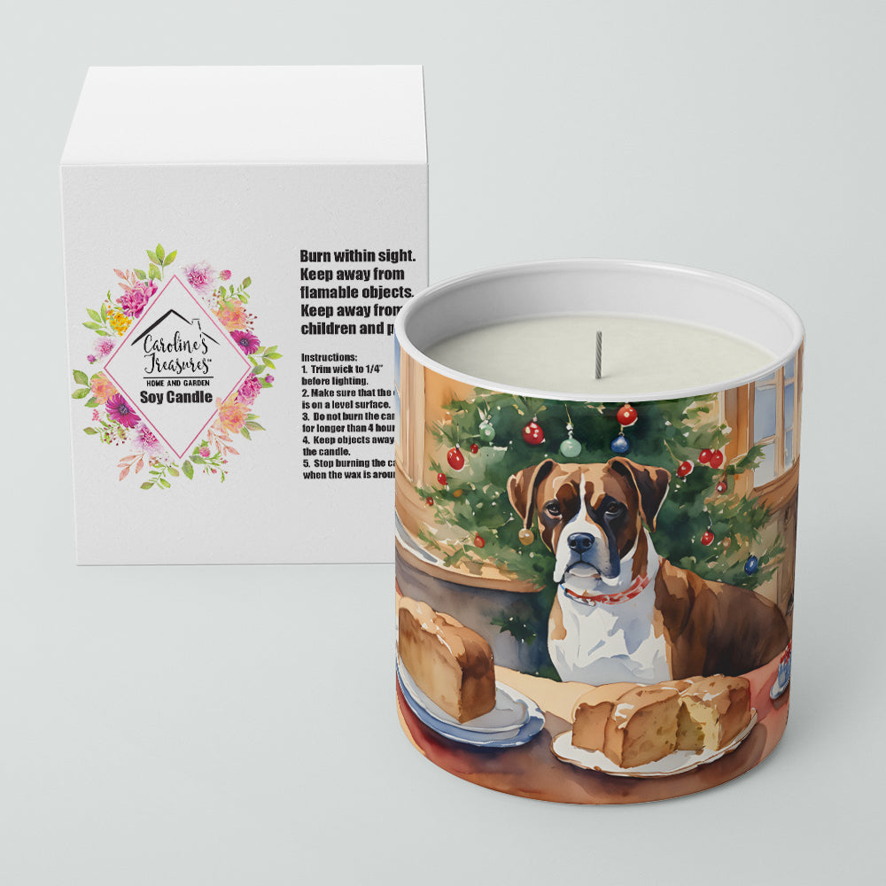 Boxer Christmas Cookies Decorative Soy Candle Image 2