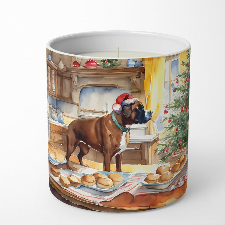 Boxer Christmas Cookies Decorative Soy Candle Image 1