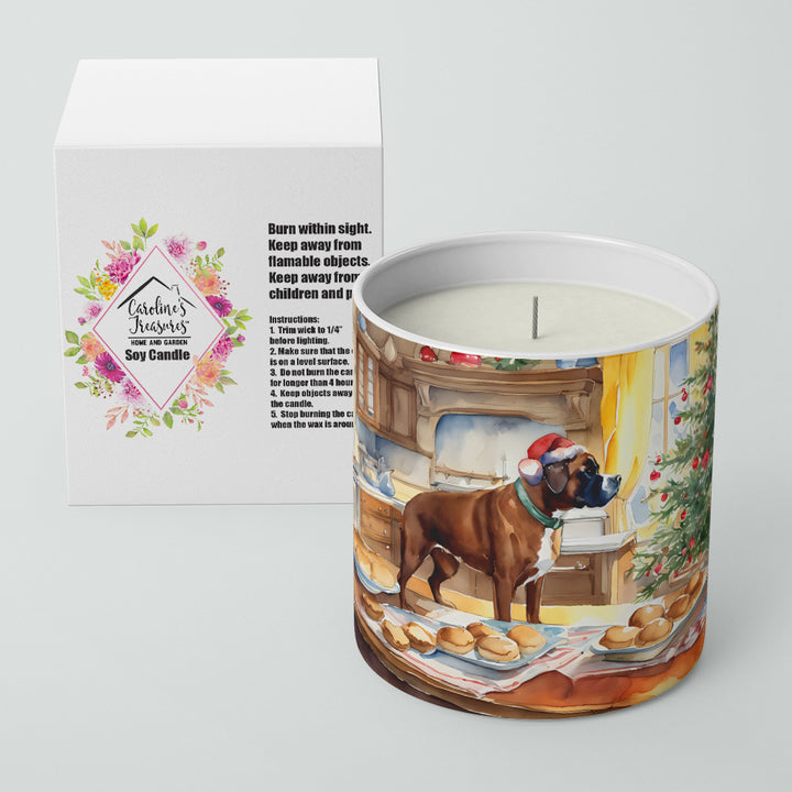 Boxer Christmas Cookies Decorative Soy Candle Image 2