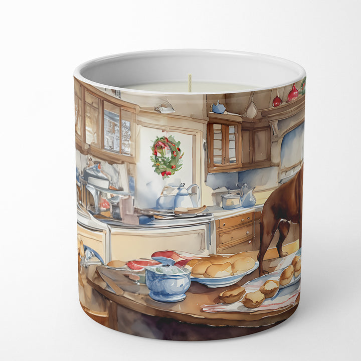 Boxer Christmas Cookies Decorative Soy Candle Image 3