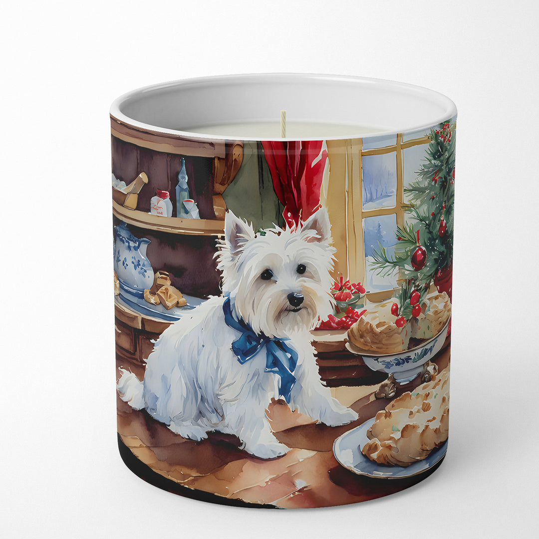 Westie Christmas Cookies Decorative Soy Candle Image 1