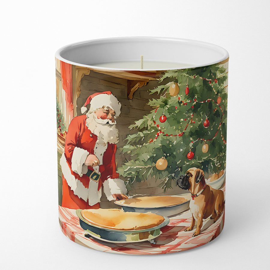 Bullmastiff Christmas Cookies Decorative Soy Candle Image 1