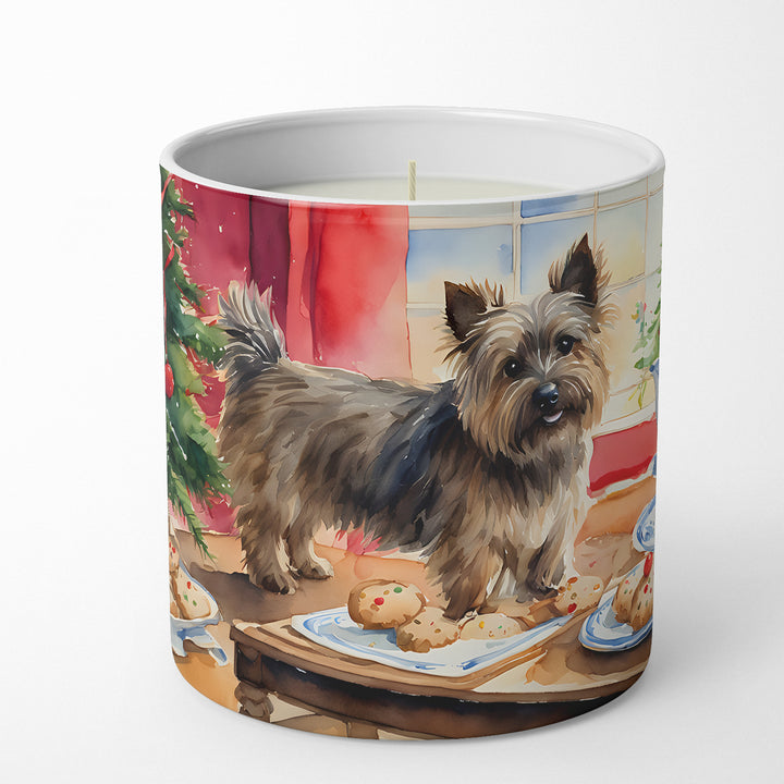 Cairn Terrier Christmas Cookies Decorative Soy Candle Image 1