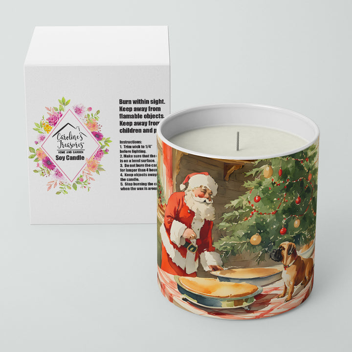 Bullmastiff Christmas Cookies Decorative Soy Candle Image 2