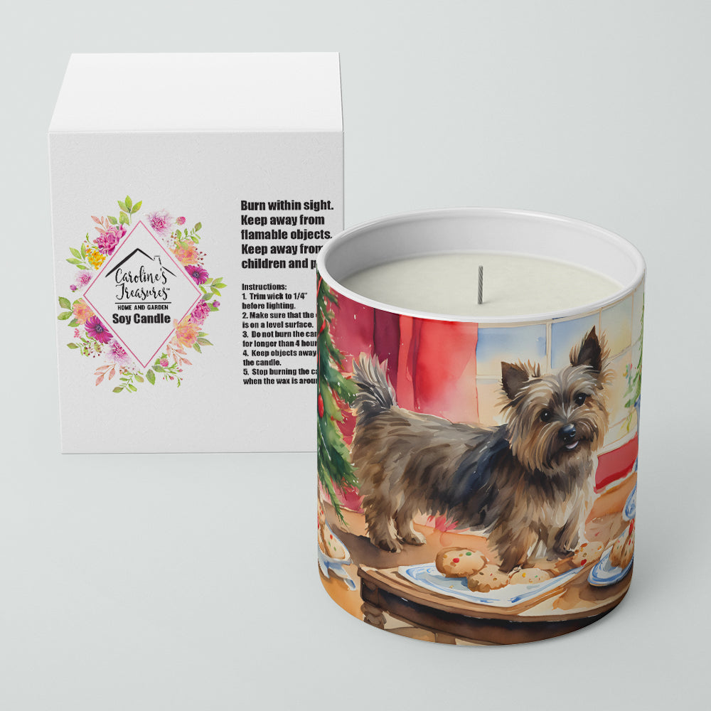 Cairn Terrier Christmas Cookies Decorative Soy Candle Image 2