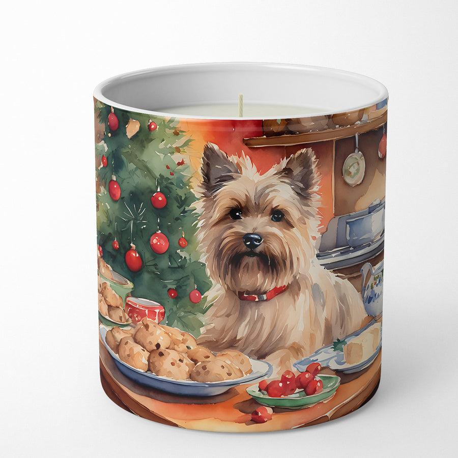 Cairn Terrier Christmas Cookies Decorative Soy Candle Image 1