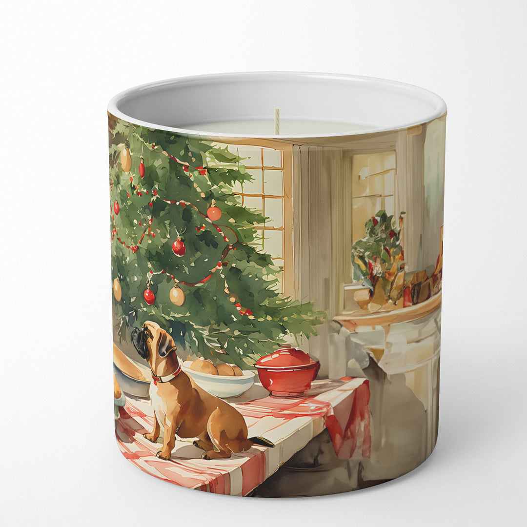 Bullmastiff Christmas Cookies Decorative Soy Candle Image 5