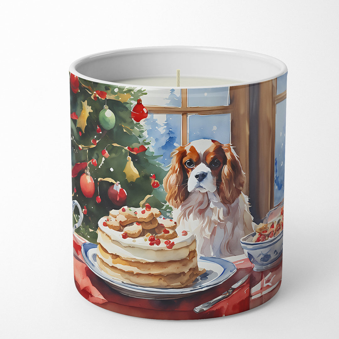 Cavalier Spaniel Christmas Cookies Decorative Soy Candle Image 1