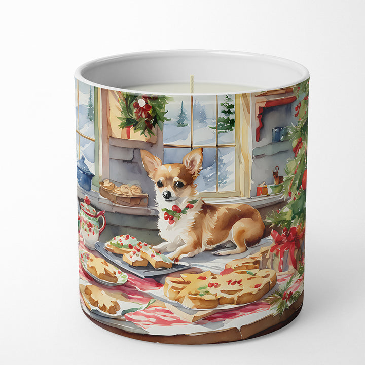 Chihuahua Christmas Cookies Decorative Soy Candle Image 1