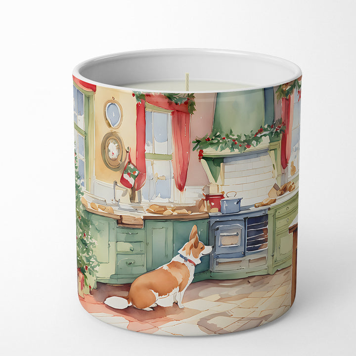 Corgi Christmas Cookies Decorative Soy Candle Image 1